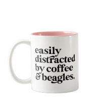 Moderner Kaffee & Beagle Hund viel Personalisiert