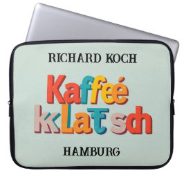 Moderner Kaffeeklatsch Deutsche Herkunft Brauch Laptopschutzhülle