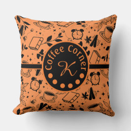 Moderner Kaffeeliebhaber aus der Mitte des Jahrhun Kissen