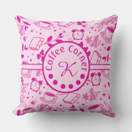 Moderner Kaffeeliebhaber aus der Mitte des Jahrhun Kissen