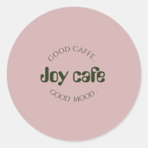 Moderner Kaffeeshop-Aufkleber | Cafe-Branding-Labe