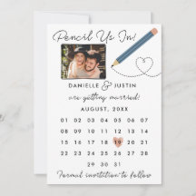 Moderner Kalender "Bleistift in"