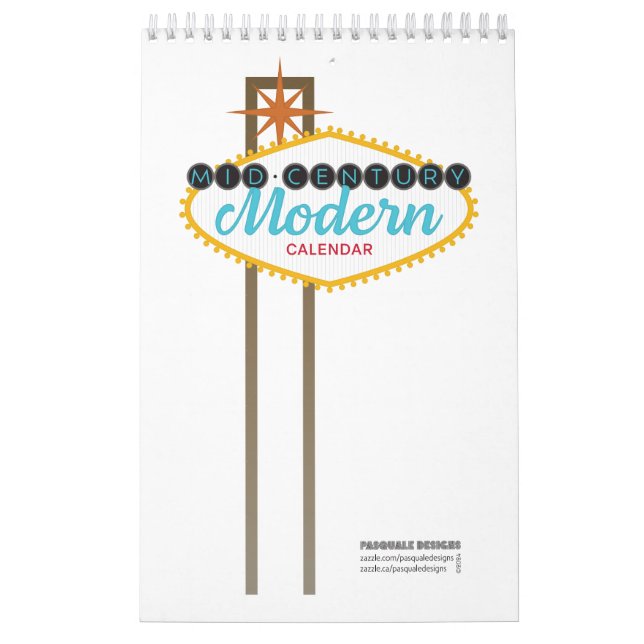 Moderner Kalender Mitte des Jahrhunderts (Titelbild)