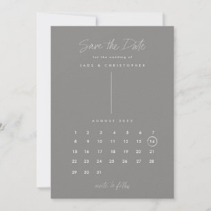 Moderner Kalender Save The Date