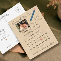 Moderner Kalender Save the Date