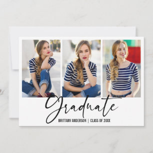 Moderner Kalligraphie-Farbstift 3 Foto Abschluss Ankündigung