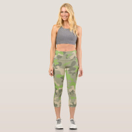 Moderner Kampf - Muster Capri Leggings