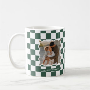 Moderner Karo mit glattem Rand - minimales Foto We Kaffeetasse