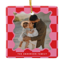 Moderner Karo mit glattem Rand - minimales Foto We