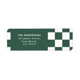 Moderner Karo mit weitem Rand - minimaler Weihnach