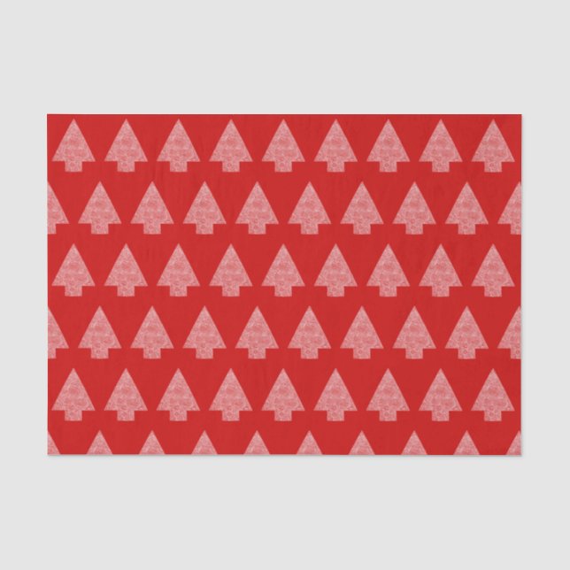 Moderner Kiefernbaum Seidenpapier (Vorderseite)
