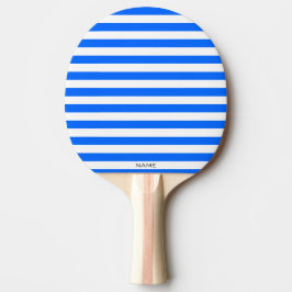 Moderner klassischer Individuelle Name mit blauen  Tischtennis Schläger