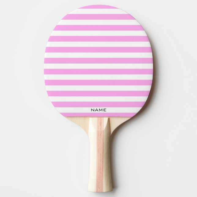Moderner klassischer Individuelle Name mit rosa St Tischtennis Schläger (Vorderseite)