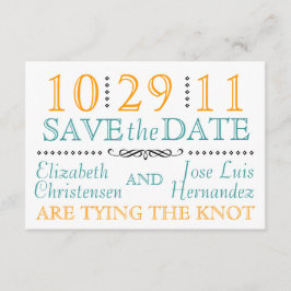 Moderner Knie Save the Date