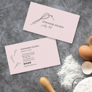 Moderner Koch für Bäckereien Catering Caterer Cupc Visitenkarte
