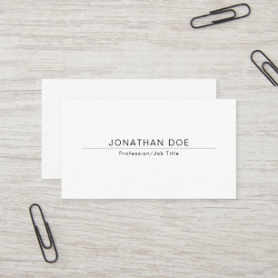 Moderner kreativer Minimalistischer Visitenkarte