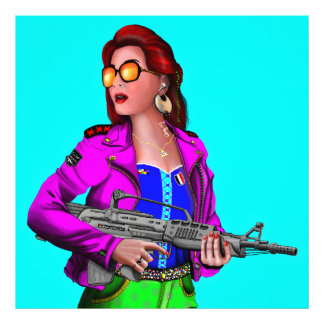 Moderner Krieg Fotodruck