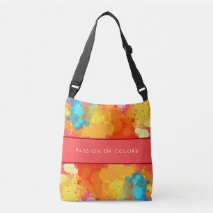 Moderner künstlerischer Aquarell-Druck Tragetaschen Mit Langen Trägern