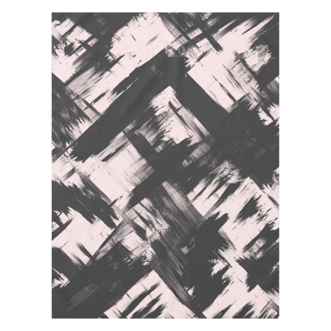 Moderner Künstlerischer Pinselpinsel Abstrakter Pi Tischdecke (Vorderseite)