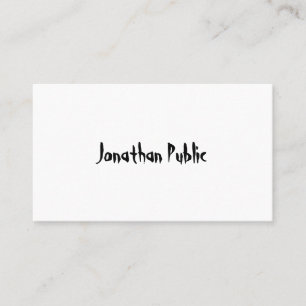 Moderner künstlerischer visitenkarte