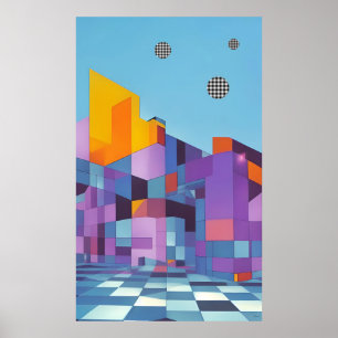 Moderner Küstenhof (Version A) - Ken Gage Art Poster