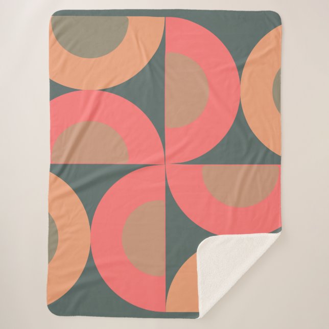 Moderner Lachs und Oliven aus dem Mittelalter Sherpadecke (Vorderseite)