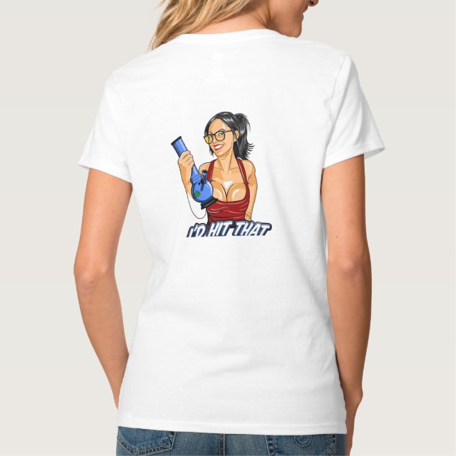Moderner Lady-T - Shirt mit neuem Stil (Rückseite)