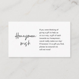 Moderner, lässiger Schriftart mit  Eleganz, Flitte Begleitkarte