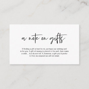 Moderner, lässiger Schriftart mit Eleganz, Gesche Begleitkarte
