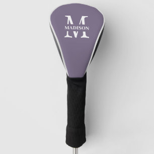 Moderner Lavendel Lila Name der Minimalistischen M Golf Headcover