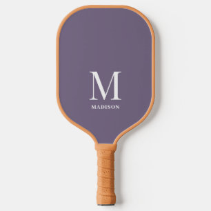 Moderner Lavendel Lila Name der Minimalistischen M Pickleball Schläger