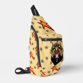 Moderner, lebendiger Country Western USA Cowboy Crossbody Bag