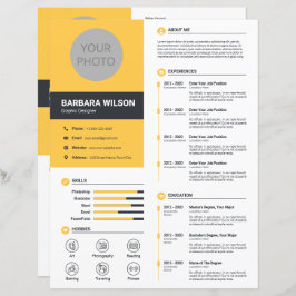 Moderner Lebenslauf, Wiederaufnahme + Buchstabe (M