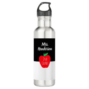 Moderner Lehrer Red Apple Custom Grade Personalisi Edelstahlflasche