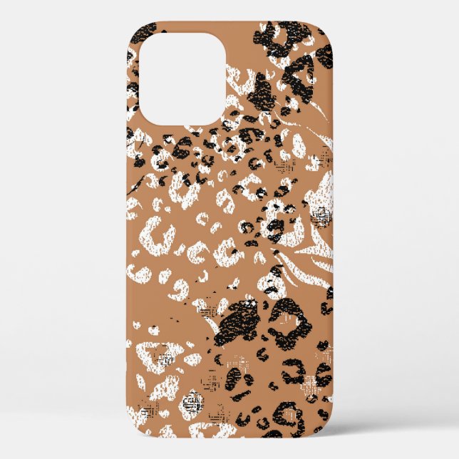 Moderner Leopard. Muster. Hintergrund. Die wilde N Case-Mate iPhone Hülle (Rückseite)