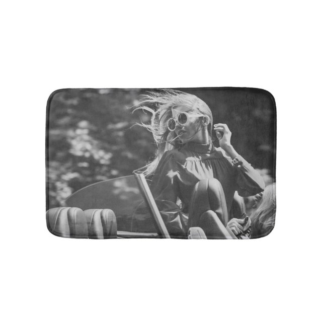 Moderner Life Luxury Girl Driver Badematte (Vorderseite)