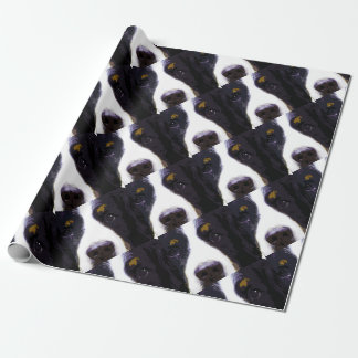 moderner lila Bernese Gebirgshund Geschenkpapier