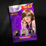 Moderner Lila FriseurStylist Schönheitssalon Frisö Flyer<br><div class="desc">Atmen Sie neue Kunden an und fördern Sie Ihren Friseur mit dieser lebendigen und anpassbaren Flyer-Vorlage. Zeigen Sie Ihr Know-how in Haarverlängerungen, Perückeninstallationen, Maisreihen, Weben, Styling, Schneiden, Braiden, Schrecken, Webern, Drehungen und Relaxern. Editieren Sie einfach den Text und die Bilder, um Ihren Marken zu entsprechen und fügen Sie Ihr eigenes...</div>