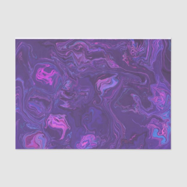 Moderner Lila Marmor Moderner Marmor Abstrakt Seidenpapier (Vorderseite)