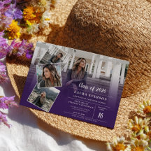 Moderner lila, minimalistischer Foto Abschluss