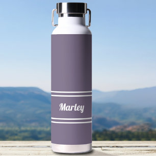 Moderner Lila Plum Minimal Stilvoller Klassiker Trinkflasche