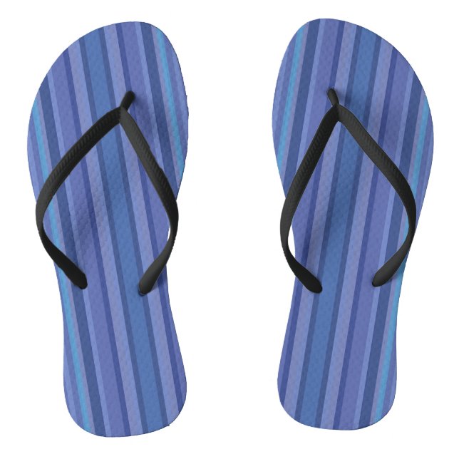 Moderner Lila Streifen Flip Flops (Fußbett)