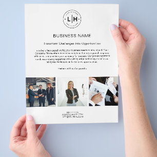 Moderner Logo Foto Unternehmens Weiß Geschäft Flye Flyer