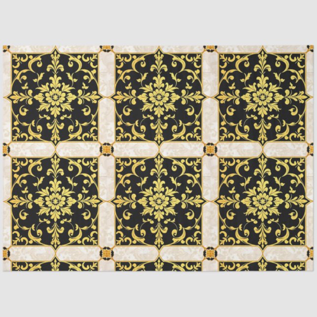 Moderner Luxus Elegante Sammlung Seidenpapier (Vorderseite)