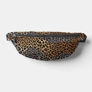 Moderner Luxus Weißer Leopard Elegante Collection Bauchtasche