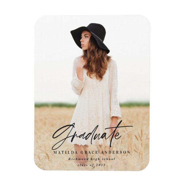 Moderner Magnet für die Schriftzeichen-Typografie  (Vertikal)