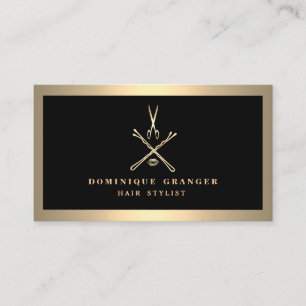 Moderner Make-upkünstler-u. Haar-Stylist-Salon Visitenkarte