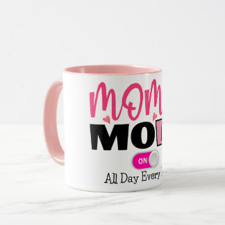 Moderner Mama-Modus Rosa Herzkaffee Tasse