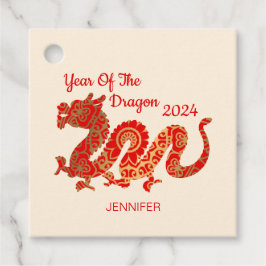 Moderner Mandala Dragon 2024 Chinesisches Neujahr Geschenkanhänger