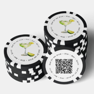 Moderner Margarita Business Event Drink Gutschein Pokerchips